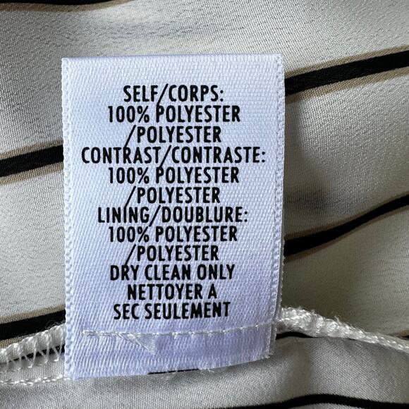 Bailey / 44 Off White with Black Stripes Blouse Sz S - Picture 10 of 10